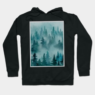 Watercolor forest Hoodie